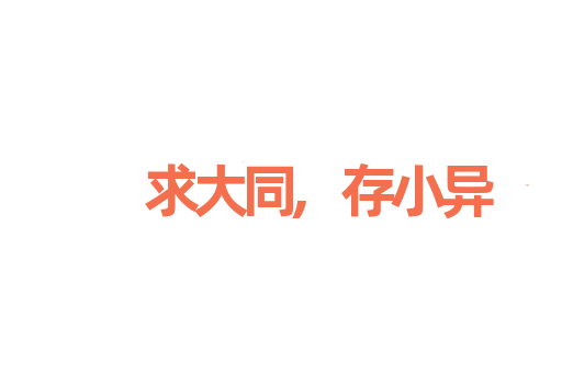 求大同,存小异