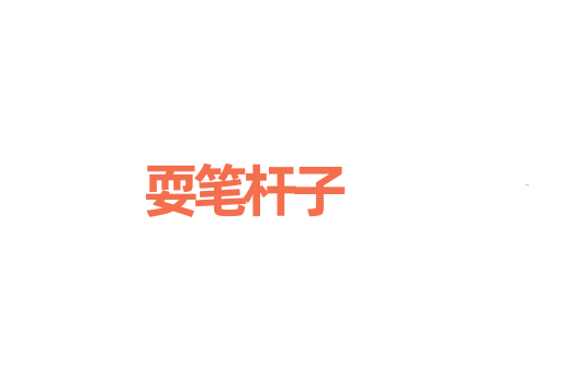 耍笔杆子